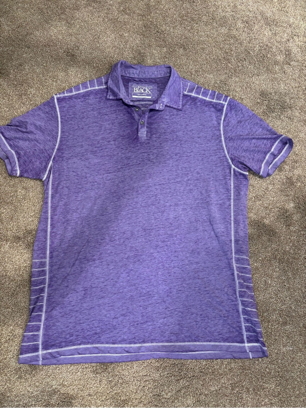 Buckle Purple Heather Short-Sleeve Polo